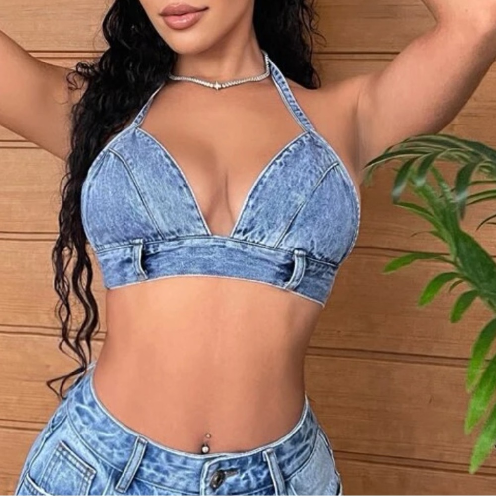 Denim Bralette